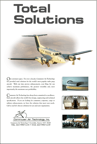 Magazine Ad for Commuter Air Technology, Inc.
