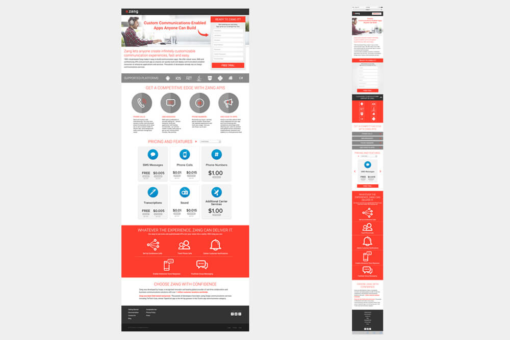 Website and mobile design